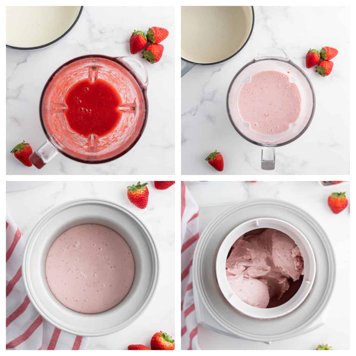 Homemade Strawberry Ice Cream